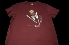 Polo Ralph Lauren Bear T Shirt Sz XL Ski Mens Wildlife Sportsman