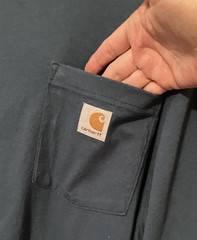 NWOT Carhartt Original Fit 2XL Regular Pocket Logo Cotton Crew T-Shirt NEW