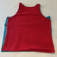 George Men’s XL Colorblock & Unbranded Tank Top Scoop Neck Cotton Blend Lot Of 2