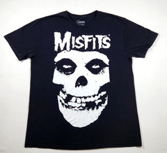 Misfits Iconic Crimson Ghost Skull Men’s Black Graphic T-Shirt – L (42/44)