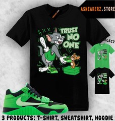 Shirt Match Jumpman Jack Green Spark Sneaker Matching Tee Trust No One Cat Mouse