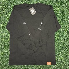 New Official BTS PTD Permission To Dance BLK Drawing Doodle L/S Shirt Large RARE