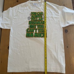 Vintage Wild Side Irish Humor T Shirt White Large St Patricks Day Tee