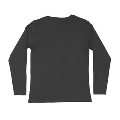 Round Neck Black Color Mix Size Full Sleeve Casual Wear T shirt For Men