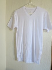 TOMMY JOHN MEN’S SLIM FIT V-NECK UNDERSHIRT, WHITE, SMALL, NWOT