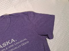 Silver Gulch Brewing Fairbanks Alaska Brewery Souvenir Purple T-Shirt Size L