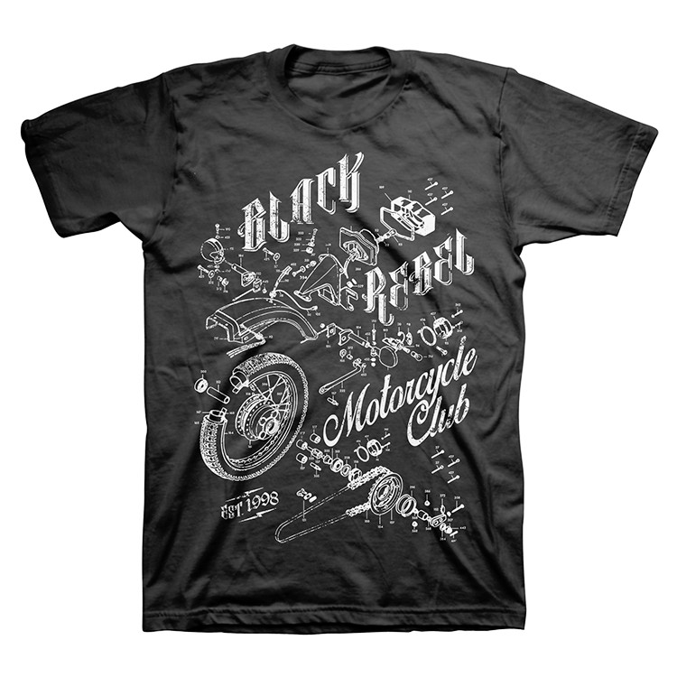 Black Rebel Motorcycle Club Vintage Moto Logo T-shirt