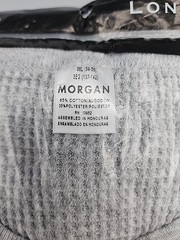 JE Morgan Long John Thermal Shirt Gray Waffle Knit Size 3X