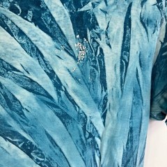 Ice Crystal Tie Dye T Shirt Adult Size L Blue Jerzees