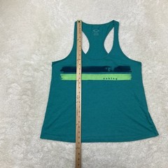 Oakley Teens Size L Sleeveless Green Racerback Muscle Tee Tank Top