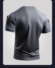 Men’s Multi Pocket Quick Drying High Elasticity Lightweight Tactical T-Shirt