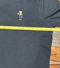 Polo Ralph Lauren Custom Slim Fit Long Sleeve T Shirt Tuxedo Bear Black Men’s L