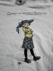 Vintage 1979 Stafford Blaine Shirt Mens XL Queens Never Make Bargains Tee USA