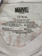 Men’s Lavender Marvel Black Panther Back Print Graphic Tee