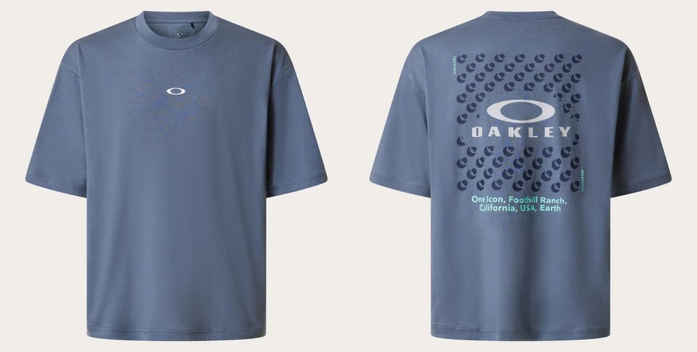 Oakley Enhance Qdc Tee Grip 4.0 Short Sleeve T-Shirt Mist Blue XLarge