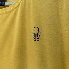 Bones Ring Spun Octopus Graphic Yellow T-Shirt M Triblend Soft Mexico Thrashed