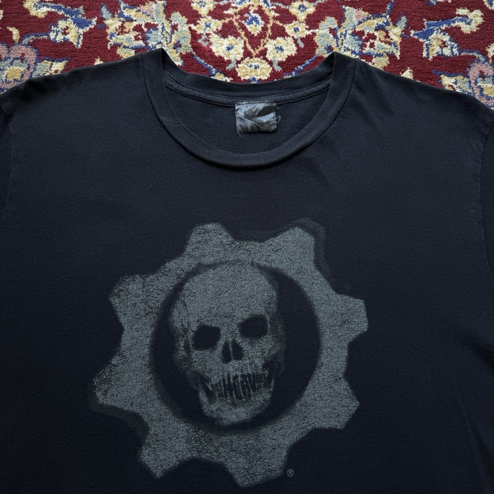 Vintage 2000s Gears Of War 2 Crimson Omen Xbox 360 Promo Video Game T-shirt