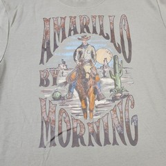 Athletic Works Shirt Mens Medium (38-40) Brown Amarillo By Morning Graphic