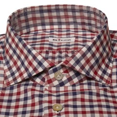 NEW KITON MULTICOLOR COTTON SHIRT US 17.5 – EU 44 MUL