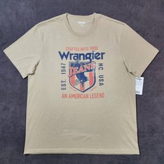 Wrangler Shirt Mens Extra Large Beige Graphic Tee An American Legend Est 1947