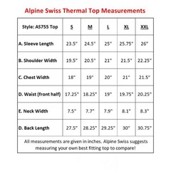 Alpine Swiss Mens Thermal Long Sleeve Top Waffle Knit Shirt Base Layer Underwear