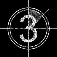 Film Intro Count Number – Black T Shirt /35mm/vintage/Point SHooT/8mm/camera/vid