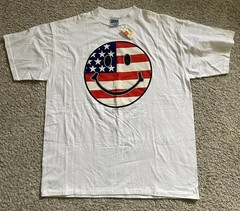 VTG 90s Smiley Face Big Logo Single Stitch NWT T Shirt Deadstock New W Tags Tee