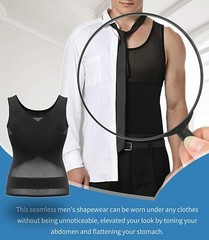 Fajas Para Hombres Faja Reductora De Hombre Men Shapewear Tummy Control T-shirt