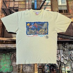 2000s Southpole Bronx Basketball Backyard Classic Vintage Yellow Tshirt Mens L.