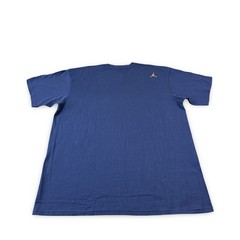 NWT VTG 2007 Nike Air Jordan Navy Blue & Gold Center Jumpman Logo Tee Mens Sz L