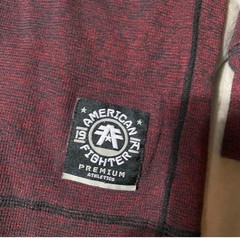 American Fighter Men’s Long Sleeve Deep Red Thermal Shirt, Size Large