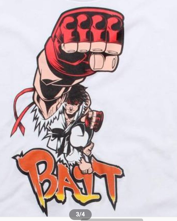 BAIT x Street Fighter Ryu Shirt, MENS SIZE XXXX-Large, Capcom Licensed