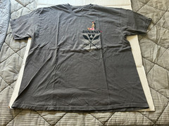 HINANO TAHITIAN GIRL TRIBAL SZ 2XL GRAY SHORT SLEEVE T=SHIRT.SEE DESCRIPT