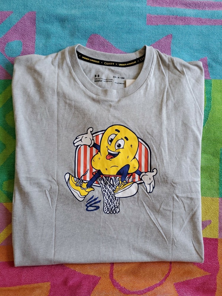 NEW Steph Curry × Under Armour Popcorn: The Show’s About To Start TShirt Small