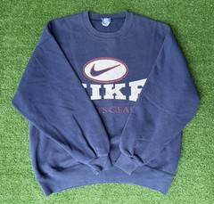 Vintage 90’s Nike Sports Gear Oval Swoosh Shirt Made In USA Blue Men’s sz Medium
