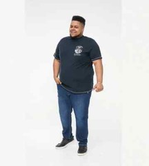 D555 Duke Big Mens Yosemite Printed T-Shirt Navy 2XL 3XL 4XL 5XL 6XL (601608)