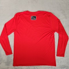 Fintech Shirt Mens Red Rash Guard Fishing UV Sun Defender Quick Dry UPF 50+ NWT