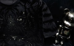 New Men Luxury Tiger Rhinestones Fashion Black Green T-Shirt High Quality