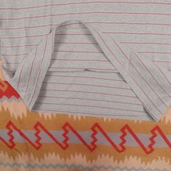 Vintage Otto Men’s XL Gray Single Stitch 90s Grunge Skate T-Shirt Blank Stripe