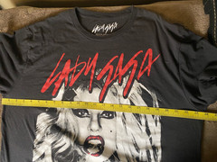 Lady Gaga Born This Way Large Print Black Unisex Graphic Tee SZ XL