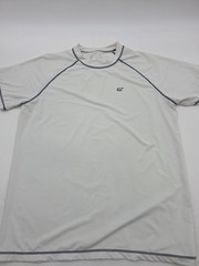EZRUN T-Shirt Men Large White Logo Running Tee..#38852