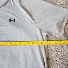 Under Armour T Shirt Mens XXL Gray Tech Tee Short Sleeve Gym Workout 1326413 EUC
