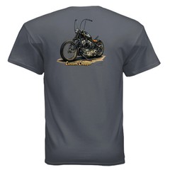 Custom Chopper 3 Vintage Motorcycle Art T-Shirt An Old Man’s Art