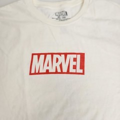 Captain Marvel Comics Superhero 2-Sided White Short Sleeve T-Shirt Men’s Size XL