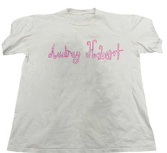Audrey Hobert Logo White Cotton Shirt Full size S-5XL L332