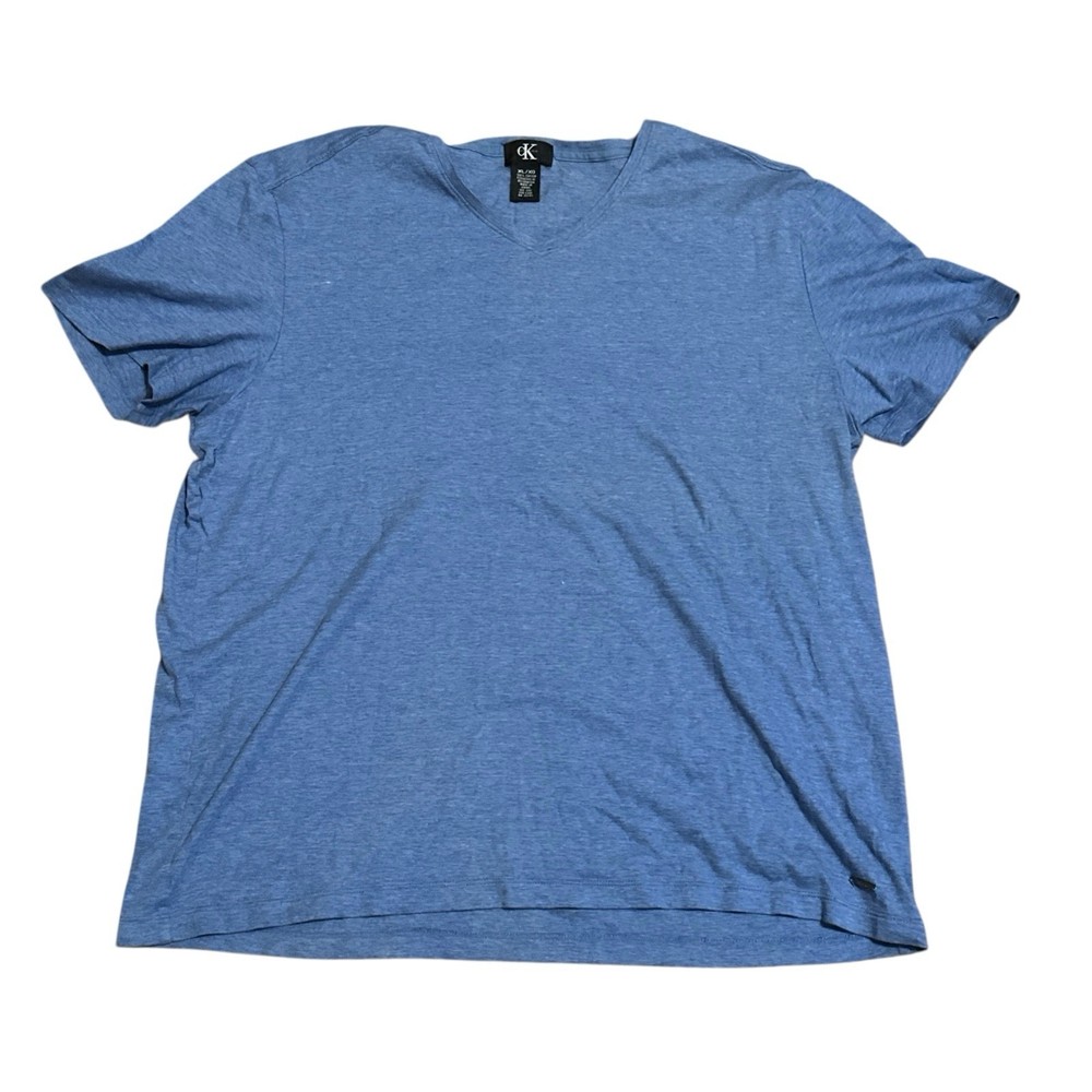 Calvin Klein Men’s XL V-Nick T-Shirt – Baby Blue