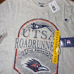 Champion UTSA Roadrunners T-Shirt Mens Medium Natural Gray San Antonio NCAA NEW