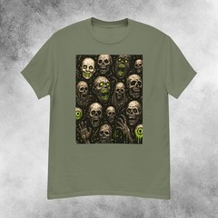 Infernal Radioactive Skulls Horror T-Shirt Men’s S-2XL