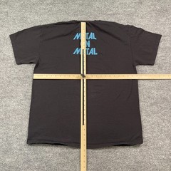 Vintage Y2K Anvil Metal on Metal Tour Shirt XL 23×29 Black