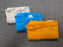 NWT NEW SHORT SLEEVE T-SHIRT COLOR CHOICE ORANGE TAN BLUE GRAY GREY 2XL XXL 2X
